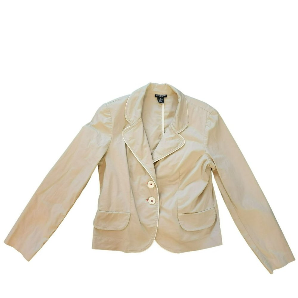 Courtenay Tan Stretch Blazer Size 10